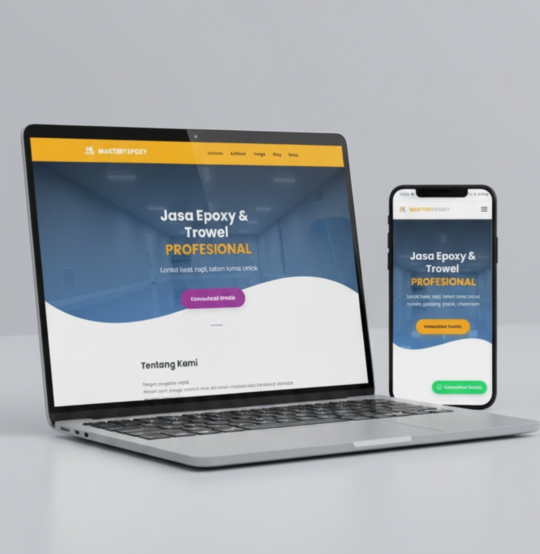 Mockup Website Jasa Epoxy & Trowel