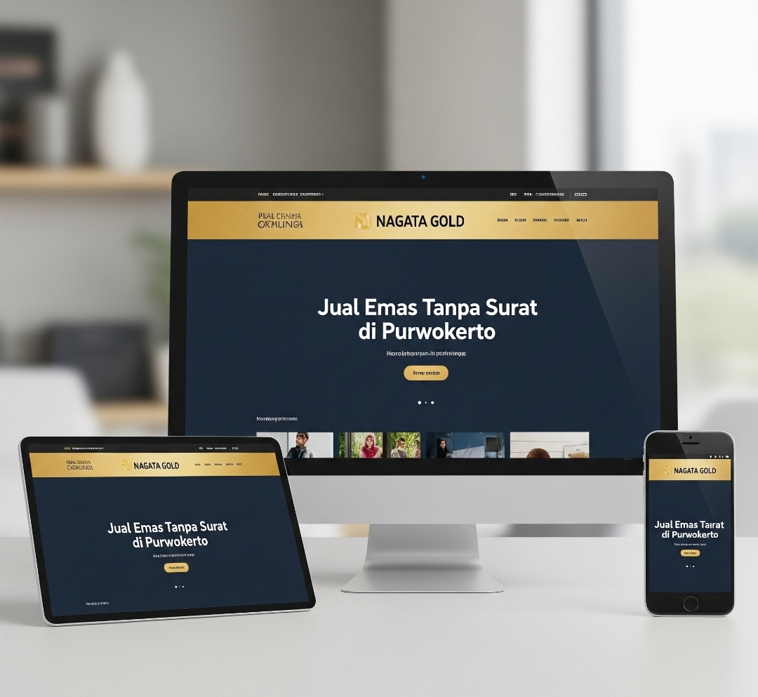 Mockup Website Nagata Gold